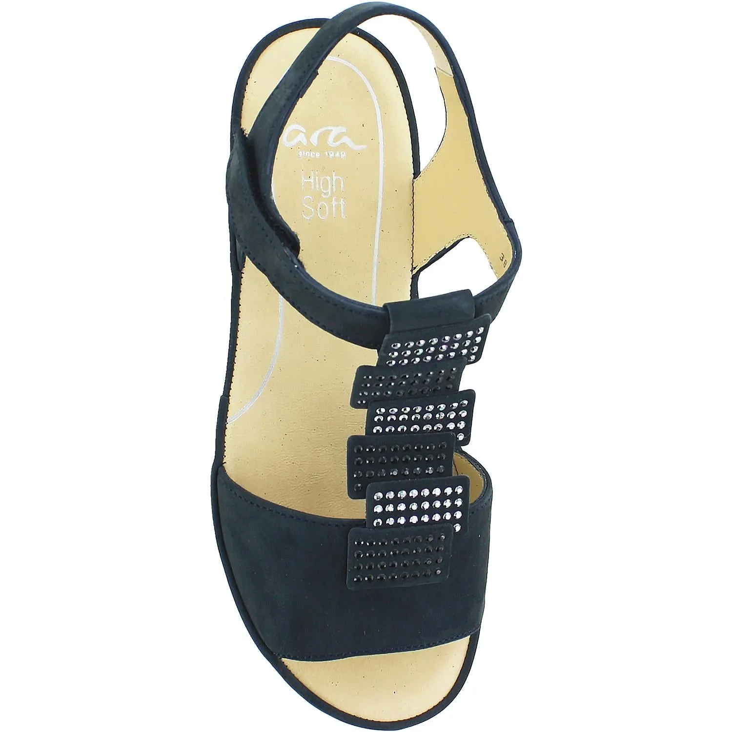 Women's Ara Shoes Chrissy Blau Navy Nubuck