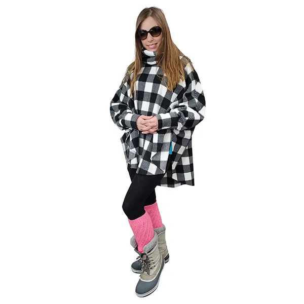WOMEN'S COWL SWANCHO BUFFALO CHECK WHITE