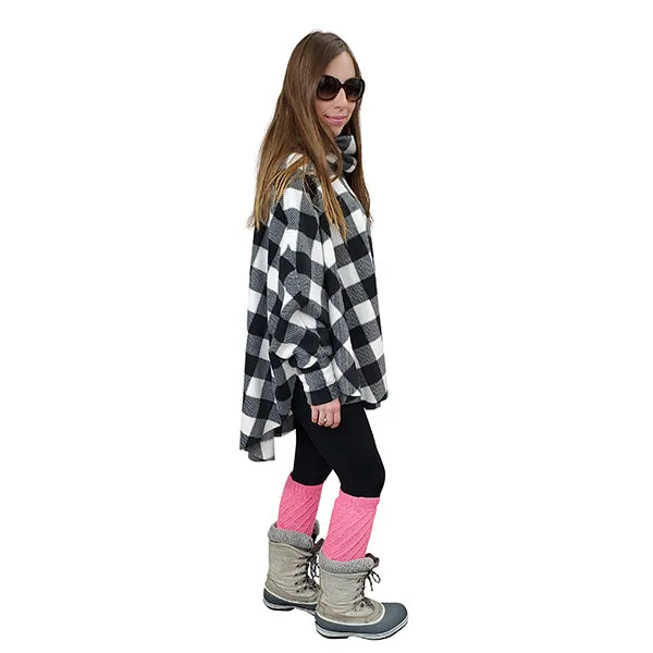 WOMEN'S COWL SWANCHO BUFFALO CHECK WHITE