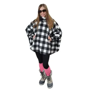 WOMEN'S COWL SWANCHO BUFFALO CHECK WHITE