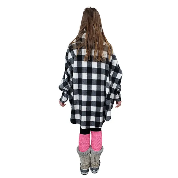 WOMEN'S COWL SWANCHO BUFFALO CHECK WHITE