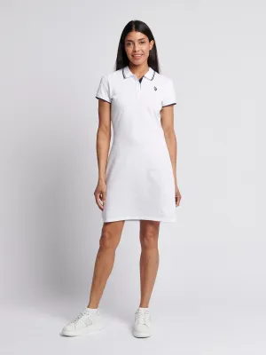 Womens Polo Dress in Bright White