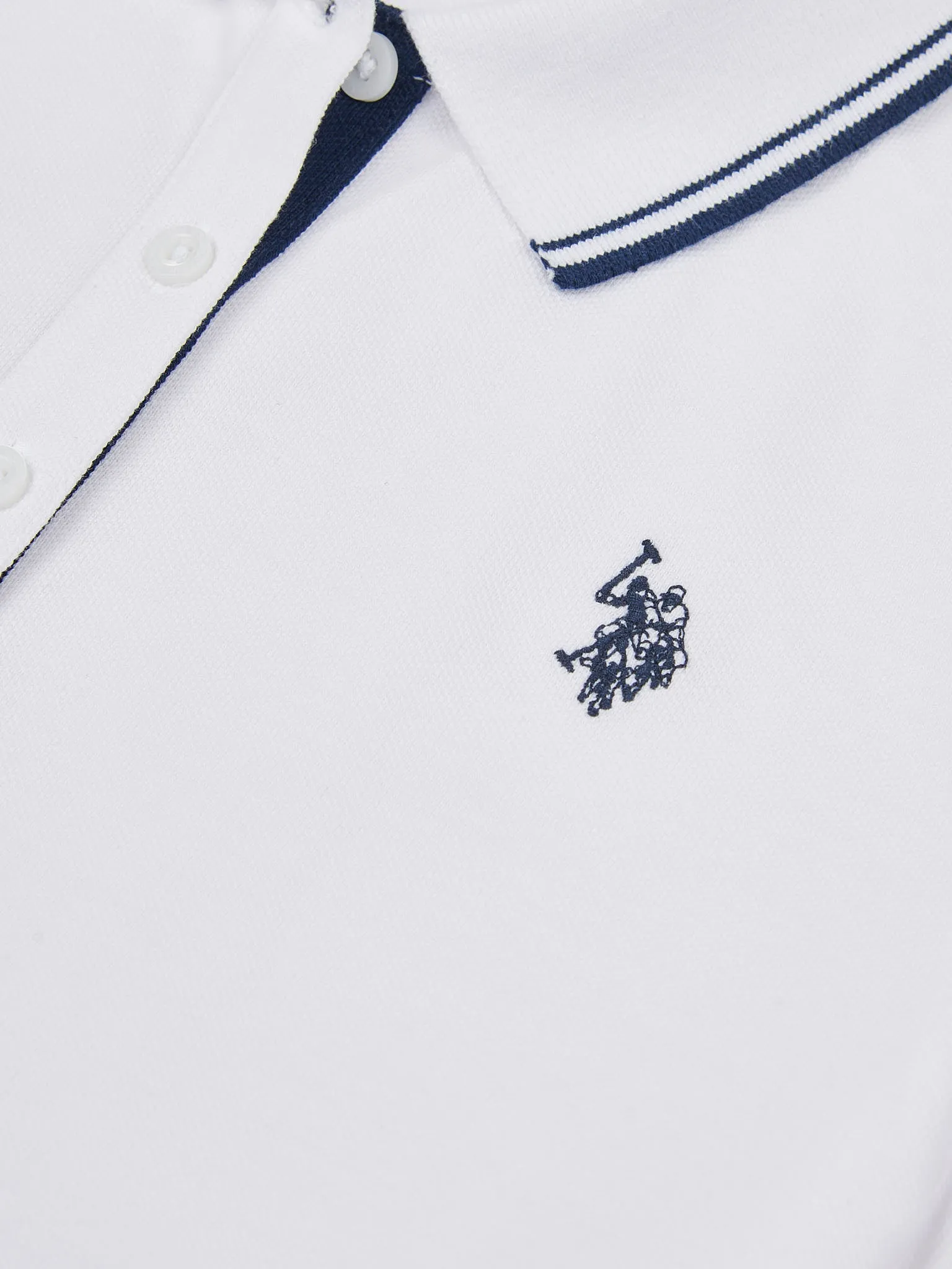 Womens Polo Dress in Bright White