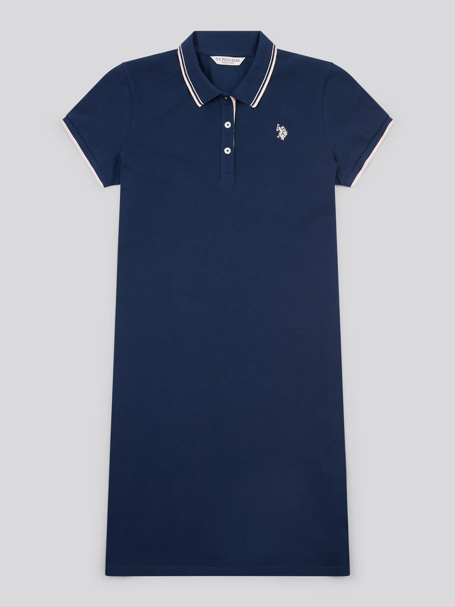 Womens Polo Dress in Navy Iris