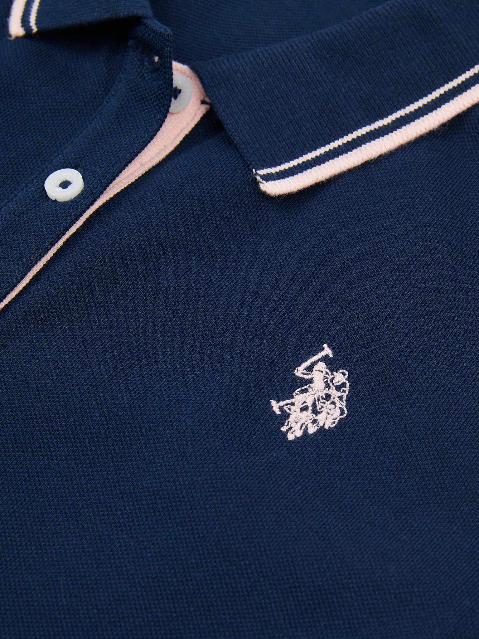 Womens Polo Dress in Navy Iris
