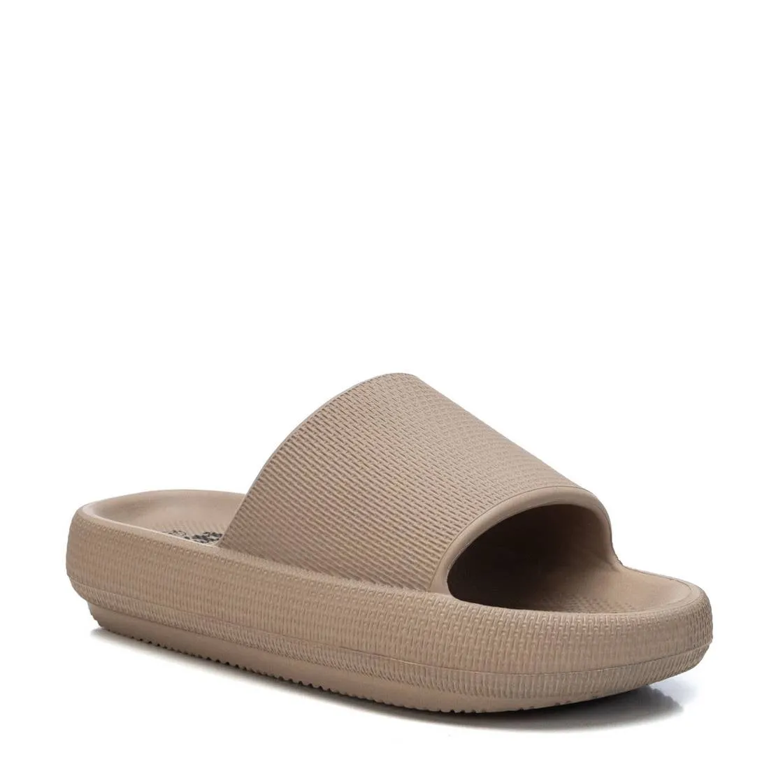 Women's Rubber Flat Sandals By XTI, 4448909 Light Brown