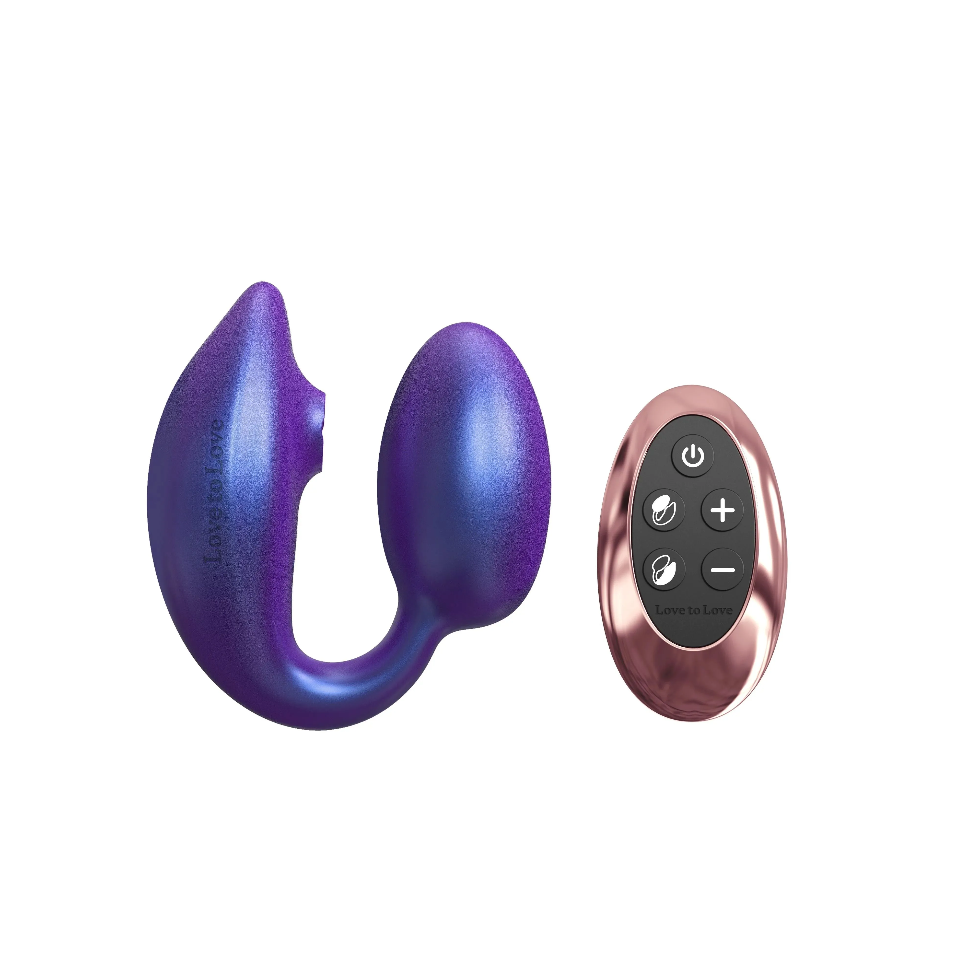 Wonderlover Hands Free Clitoral and G-Spot Vibrator with Remote - Deep Blue
