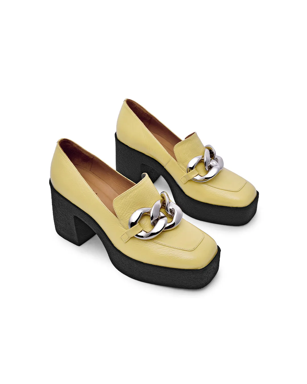Yo Pastel Yellow Chunky Loafers